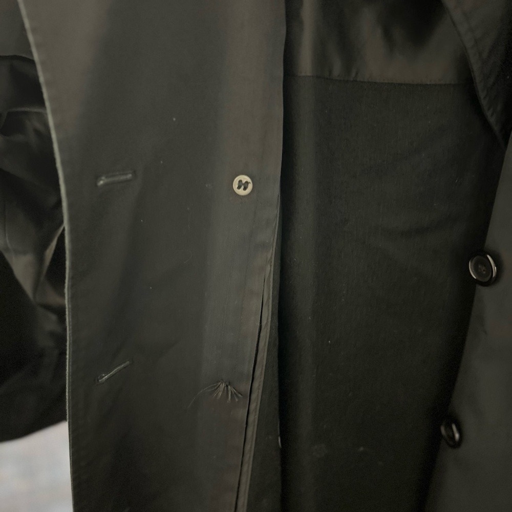 Burberry Black Double-Breasted Belted Trench - Picture 12 of 13